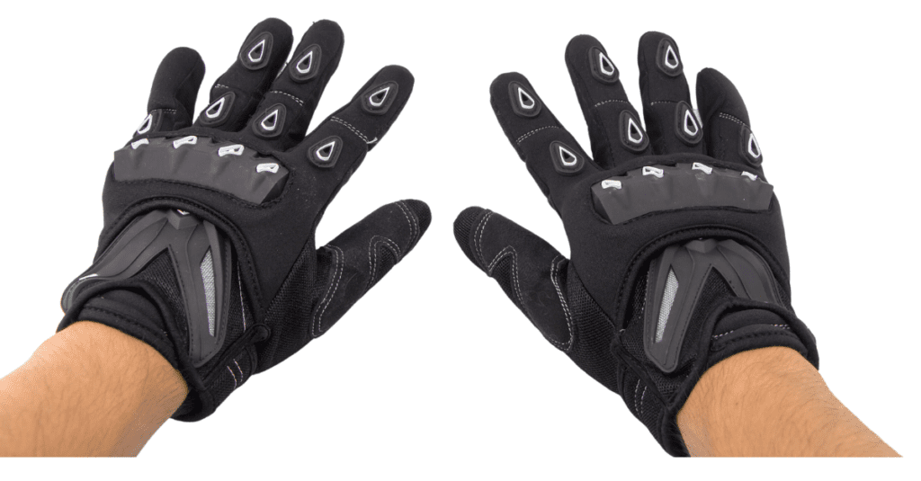 Check the fit of motorcycle heated gloves