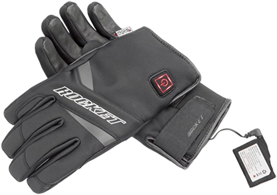 Joe Rocket Burner Lite Men's Street Heated Motorcycle Gloves with Batteries 