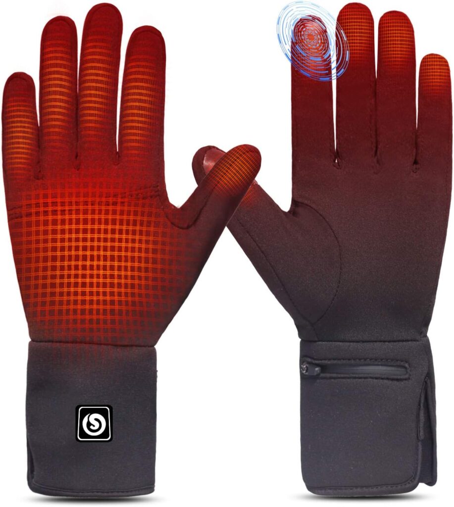 SAVIOR HEAT Heated Motorcycle Gloves with Batteries