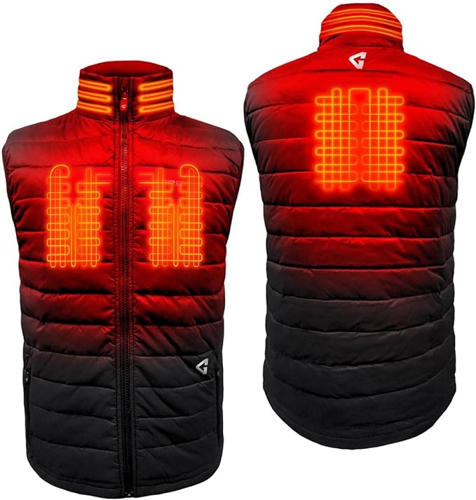 Best heated Motorcycle Gear-Gerbing 7V Mens Khione Battery Heated Vest 2.0