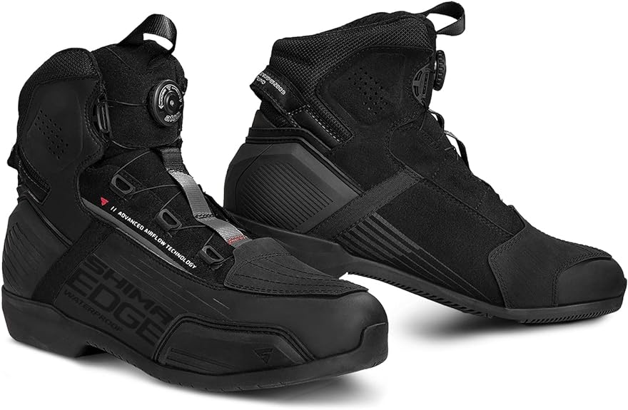 SHIMA Edge WP Boots-best motorcycle rain gear