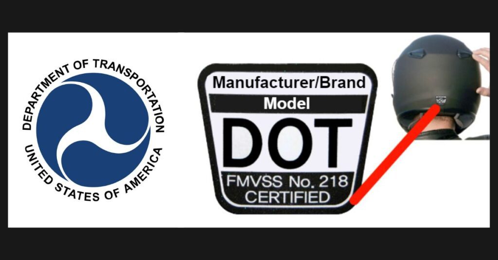 motorcycle helmet safety ratings-DOT (Department of Transportation) Safety Standard