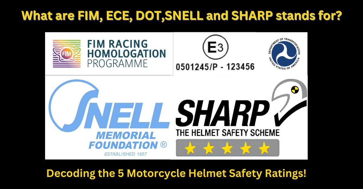 Is your Helmet safe enough? Decoding the 5 Motorcycle Helmet Safety